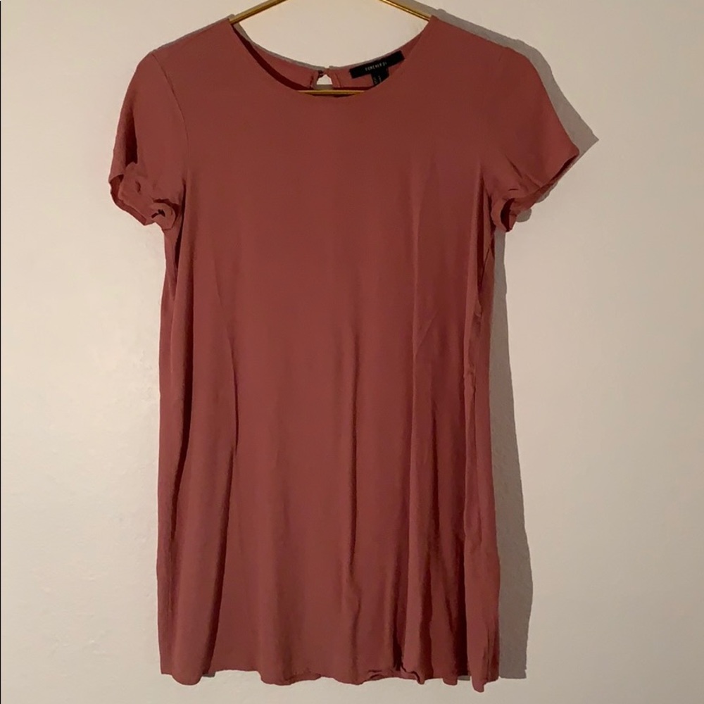 Pink tshirt dress